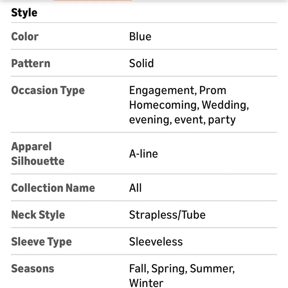 New MllesReve Blue Strapless Satin Prom Dress 16W Ball Gown - Picture 7 of 7